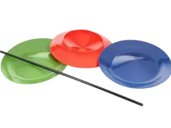 Assiettes de jonglage avec bâton