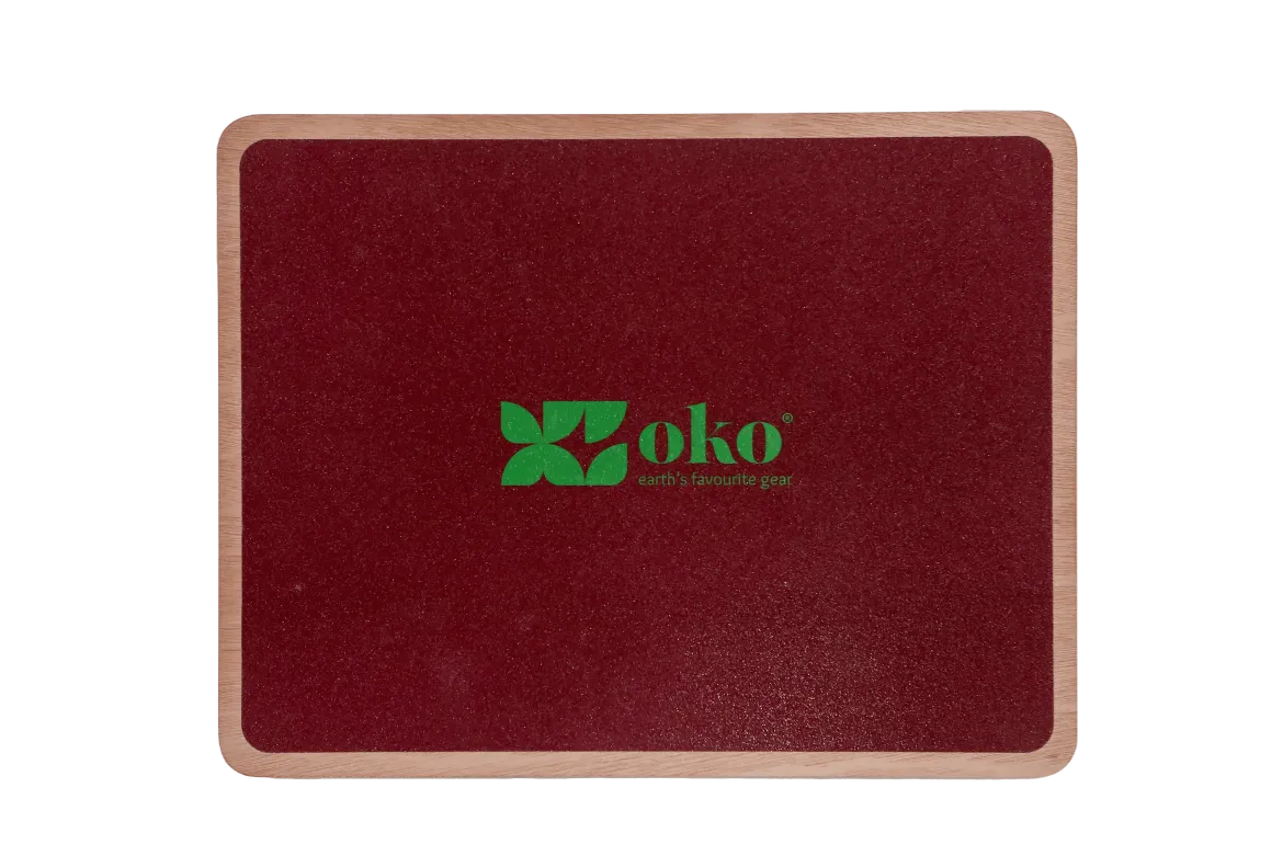 Balance board en bois OKO - Rouge