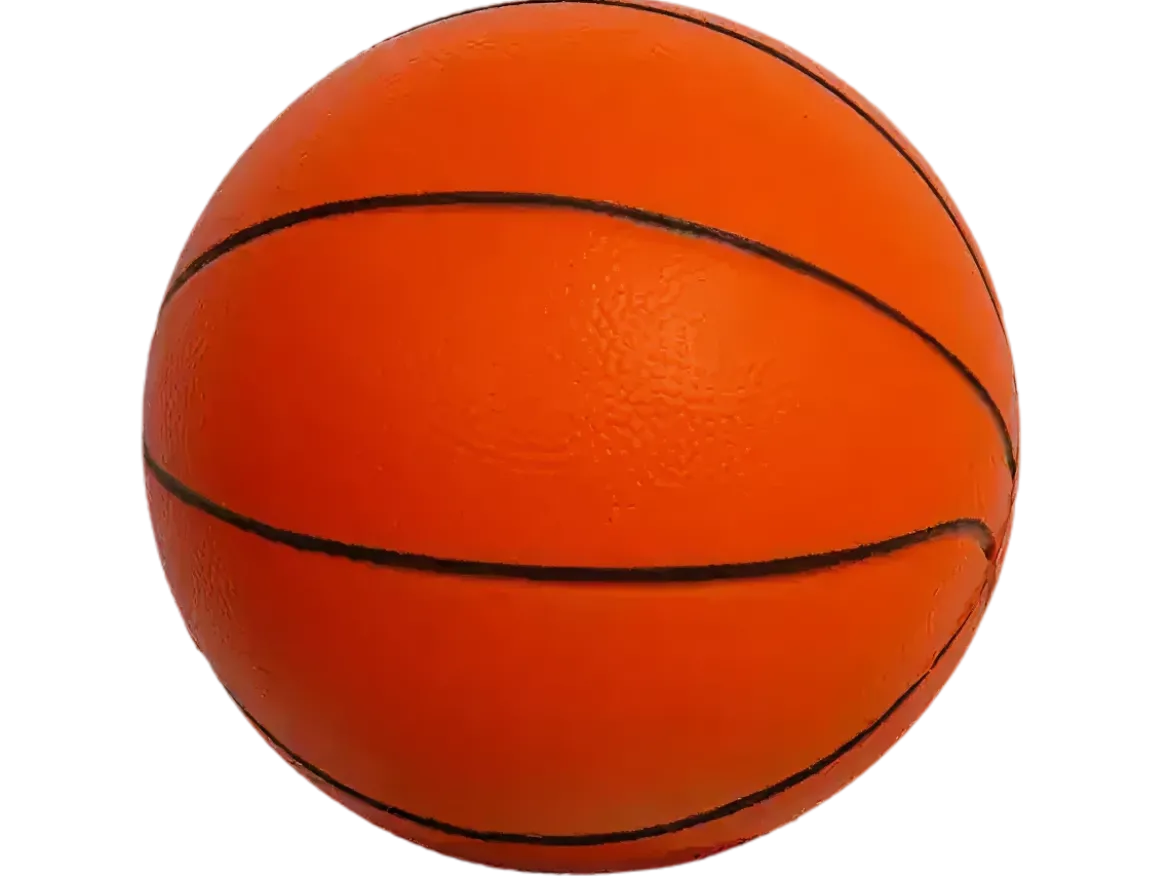 Ballon de basketball en mousse - Taille 2 (diamètre : 14cm)