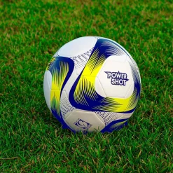 Ballon de football jaune et bleu - taille 3