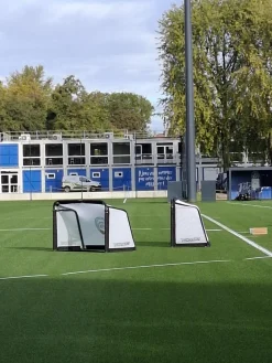 But de football pliable - Aluminium - 1.5m x 1m - Blanc