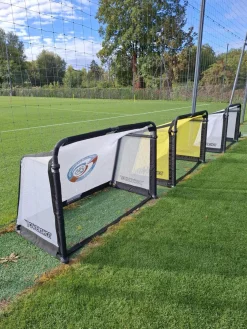 But de football pliable - Aluminium - 1.5m x 1m - Blanc