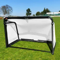 But de football pliable - Aluminium - 1.5m x 1m - Blanc