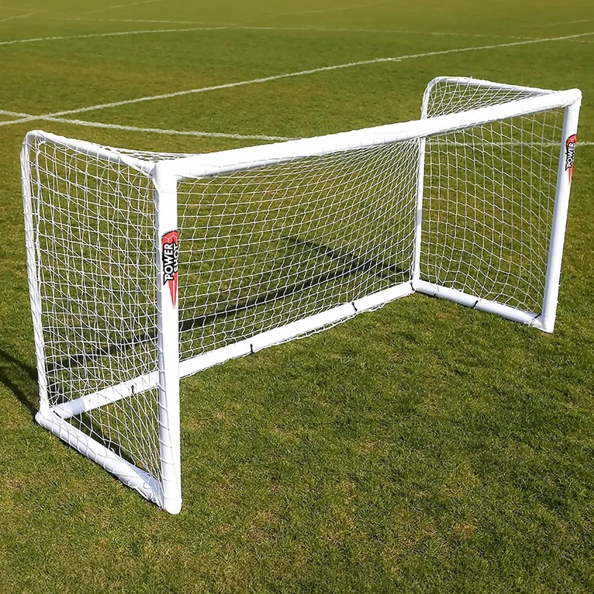 But de football STADIUM - 2.4m x 1.8m - uPVC - Blanc
