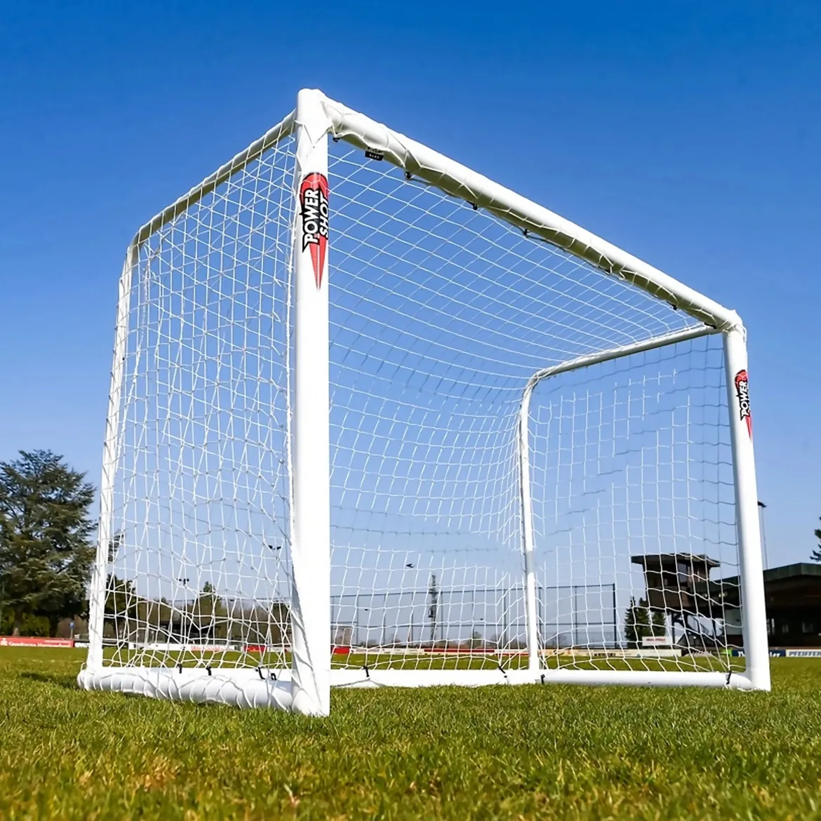 But de football STADIUM - 2.4m x 1.8m - uPVC - Blanc