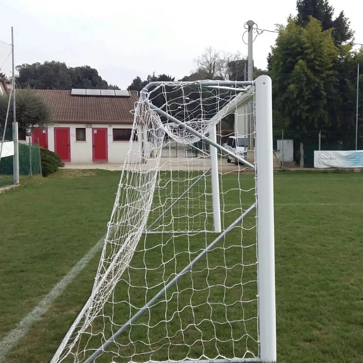 But de foot à 8 transportable 6 x 2.1m en aluminium