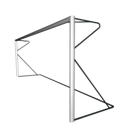 But de foot à 8 transportable 6 x 2.1m en aluminium