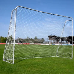 But de foot 3 x 2 m en acier + mur de tir noir