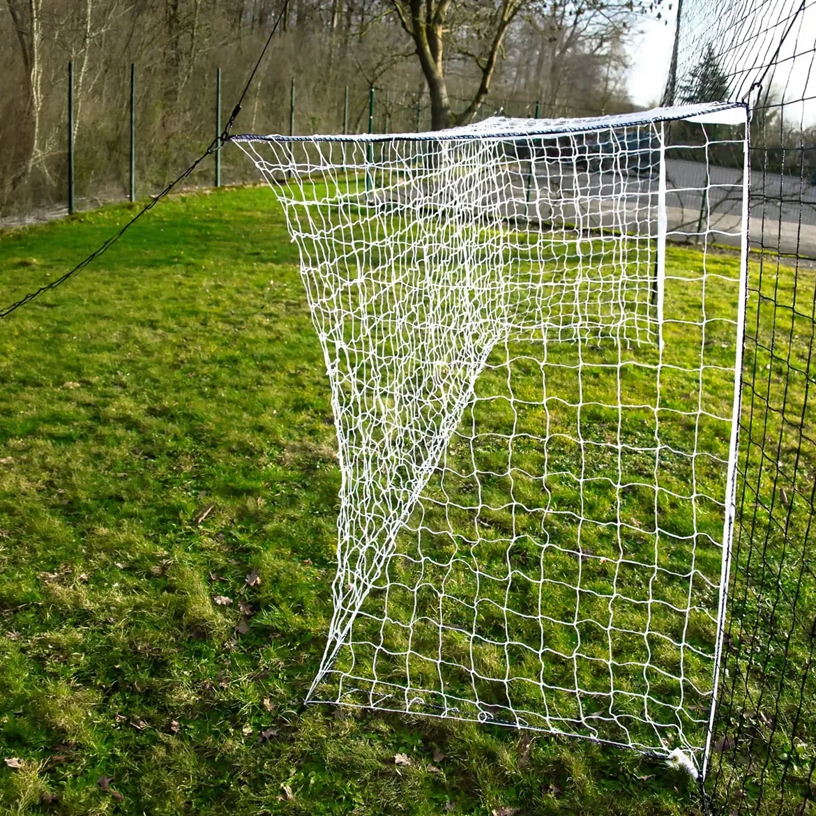 But de foot - 3,70 x 1,80 m - filet de protection intégré 6,50 x 3 m