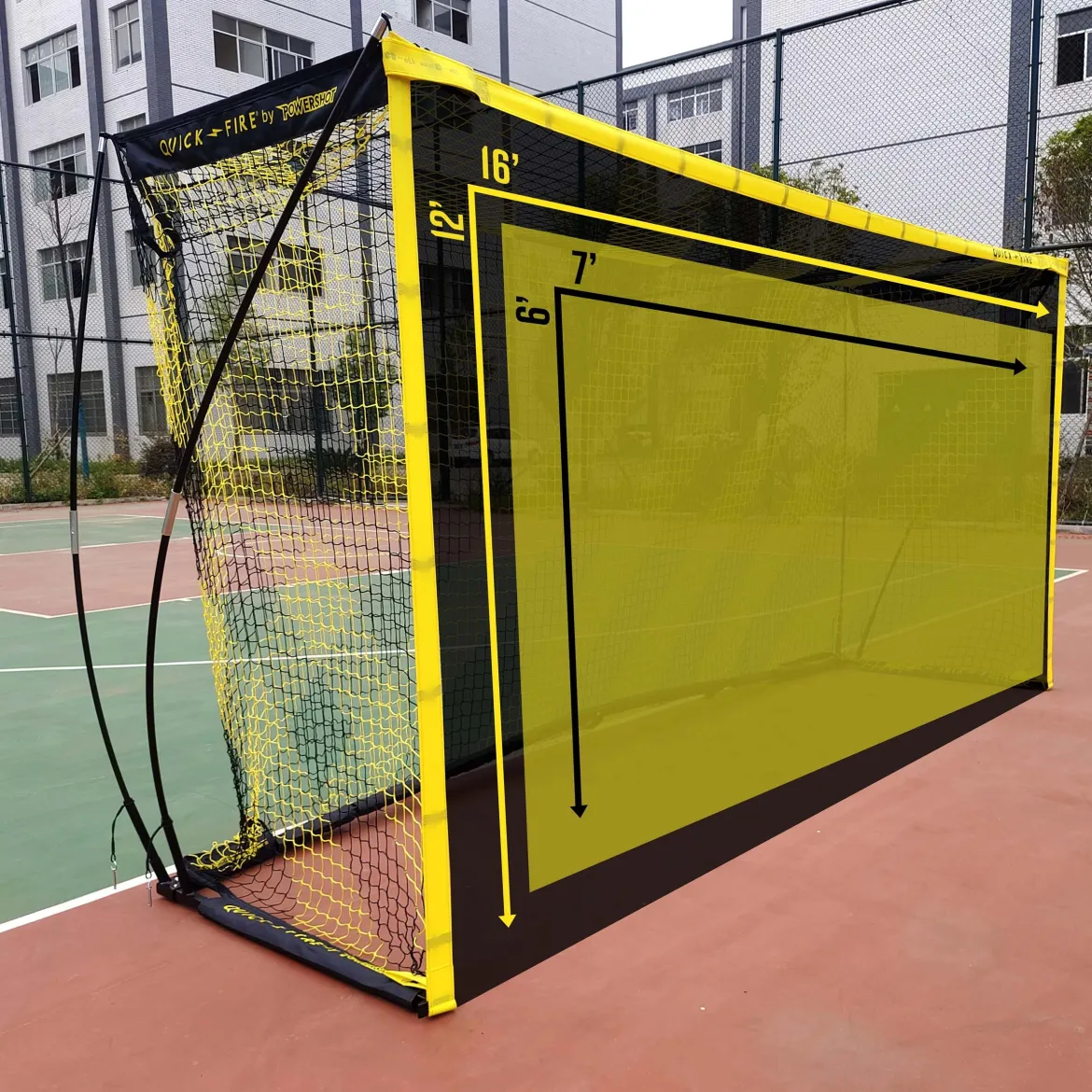 But QuickFire® Multisize – 3,6 ou 4,9m x 1,8 ou 2,1m