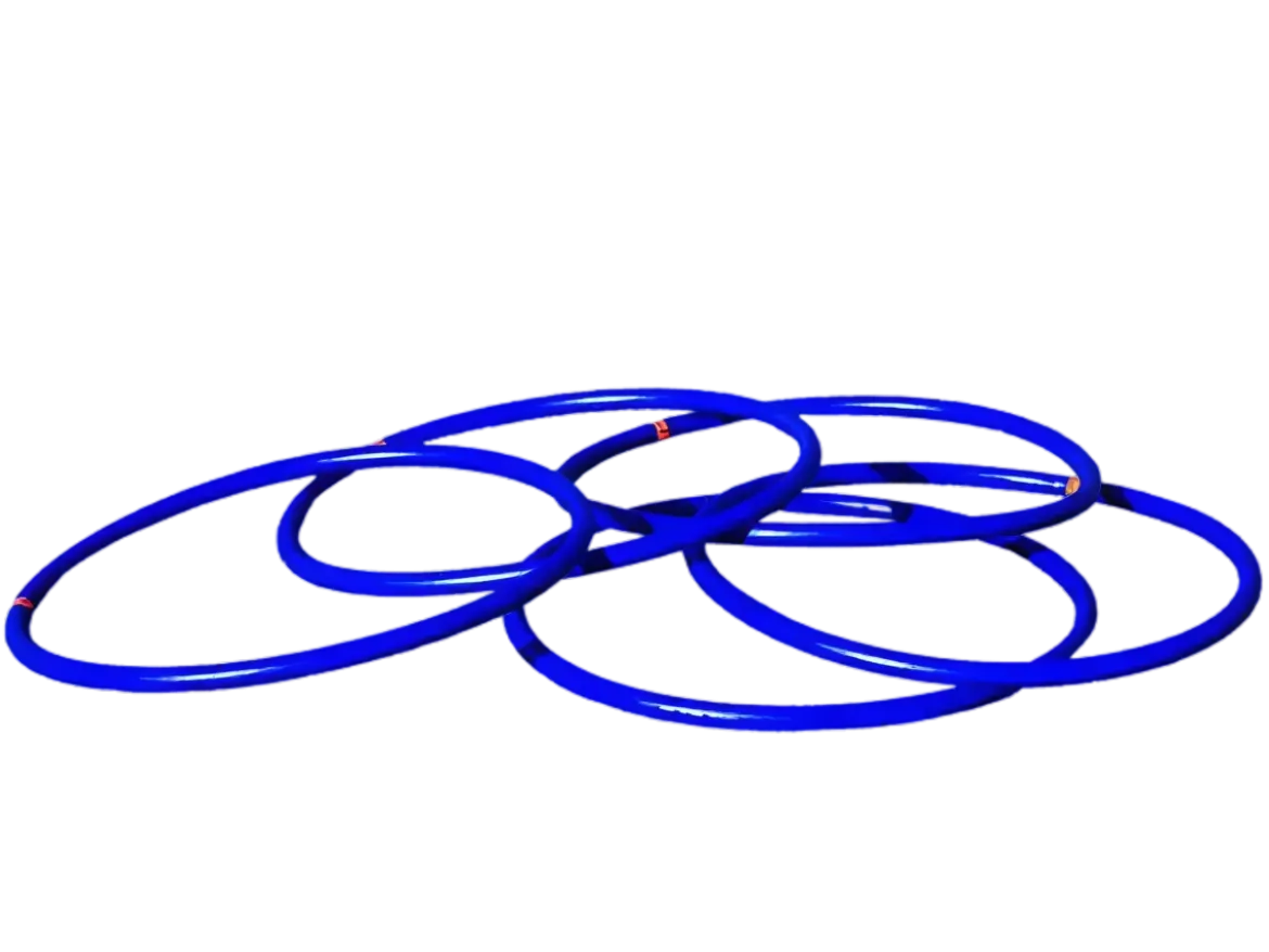 5 cerceaux de coordination ronds - 45cm