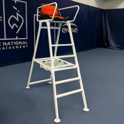 Chaise d'arbitre en aluminium compétition blanc