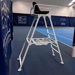 Chaise d'arbitre en aluminium compétition blanc