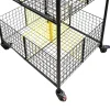 Chariot de stockage à roulettes avec sections, 840 x 700 x 1200 mm