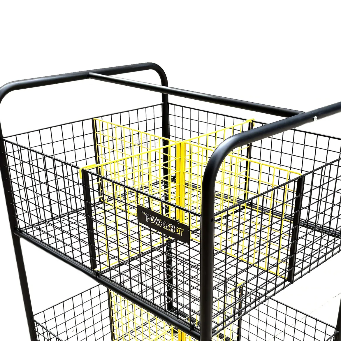 Chariot de stockage à roulettes avec sections, 840 x 700 x 1200 mm
