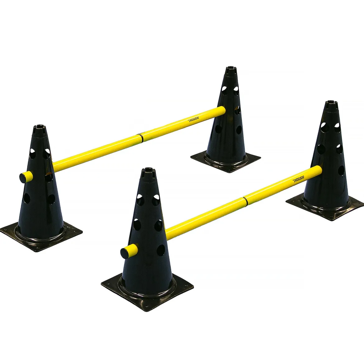 Cônes d’agilité avec barres - Lot de 4