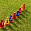 Cols de cônes numérotés