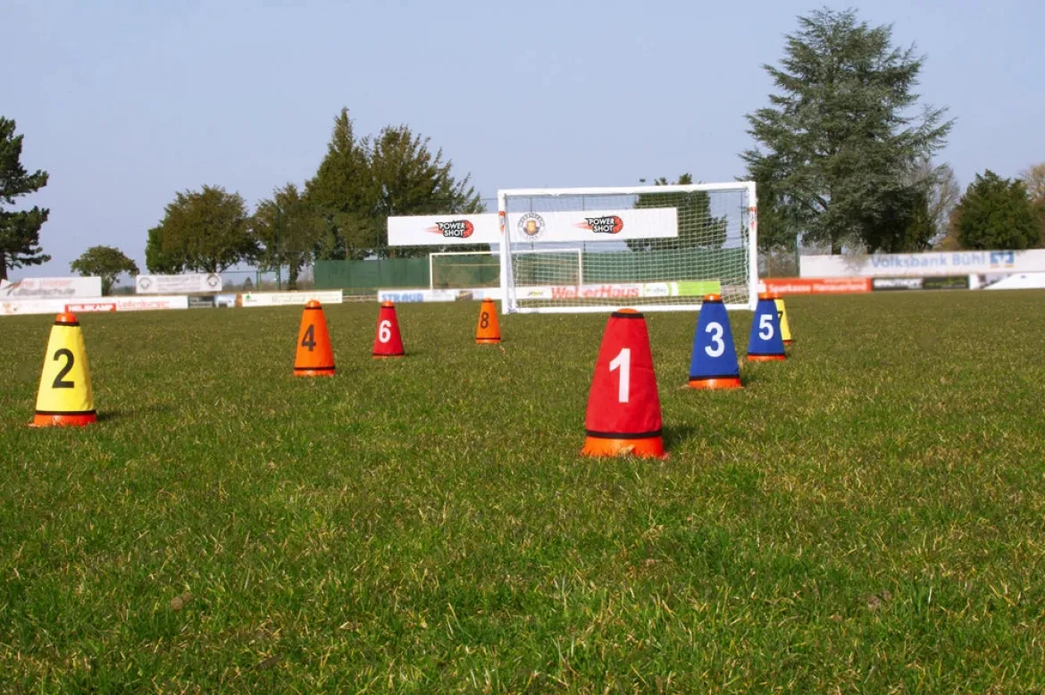 Cols de cônes numérotés