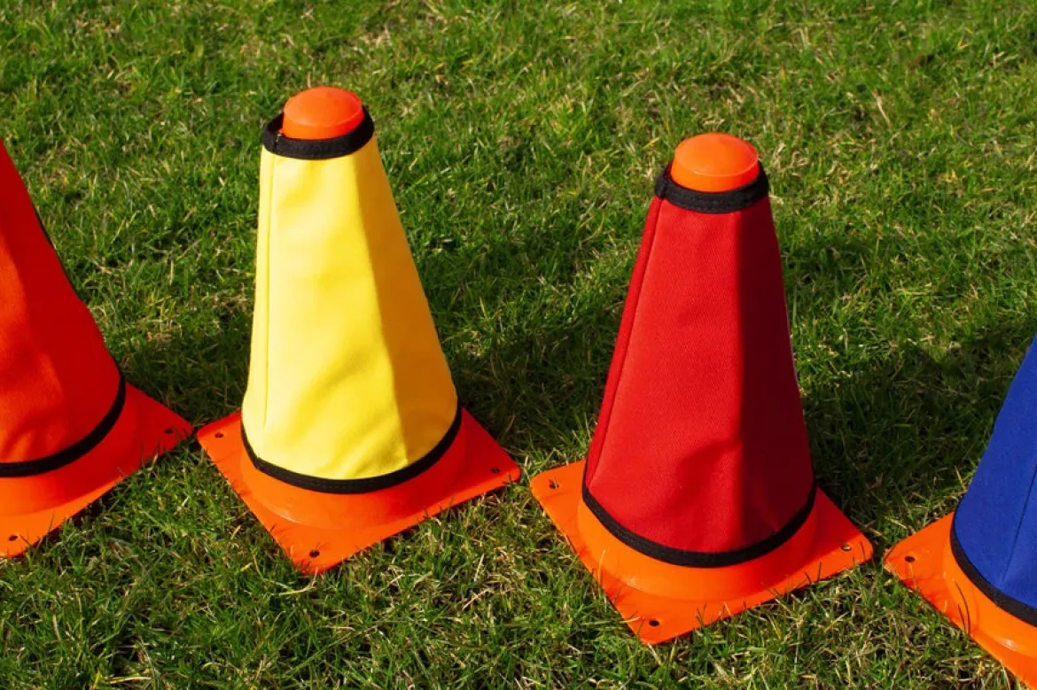 Cols de cônes numérotés