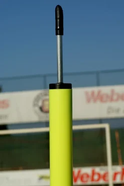 Ensemble de 10 piquets de slalom jaune néon avec pointes d’ancrage au sol – 172cm