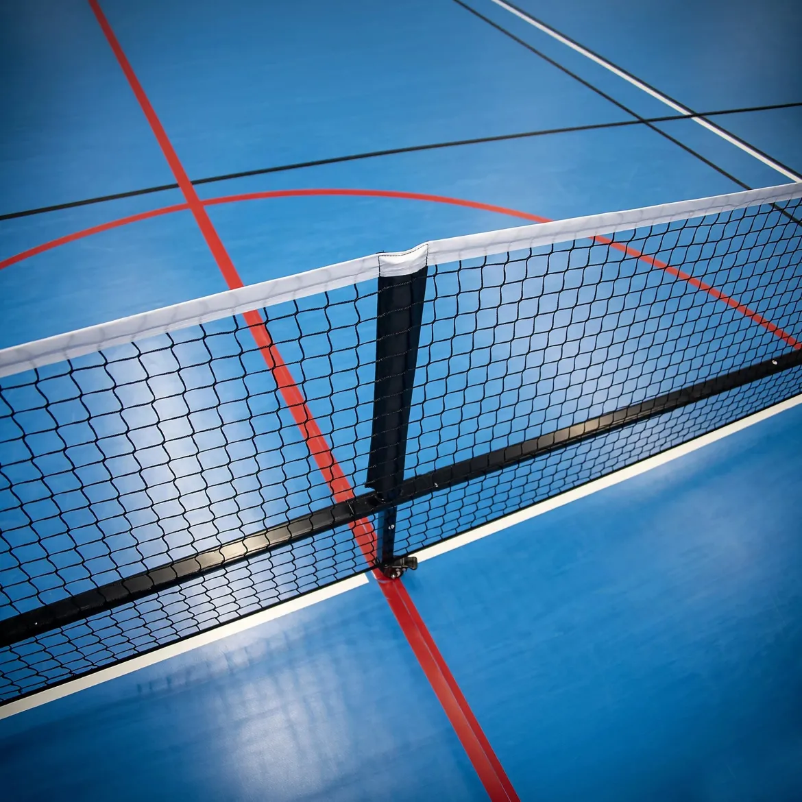 Filet de pickleball transportable avec sac de transport - 675cm x 91cm