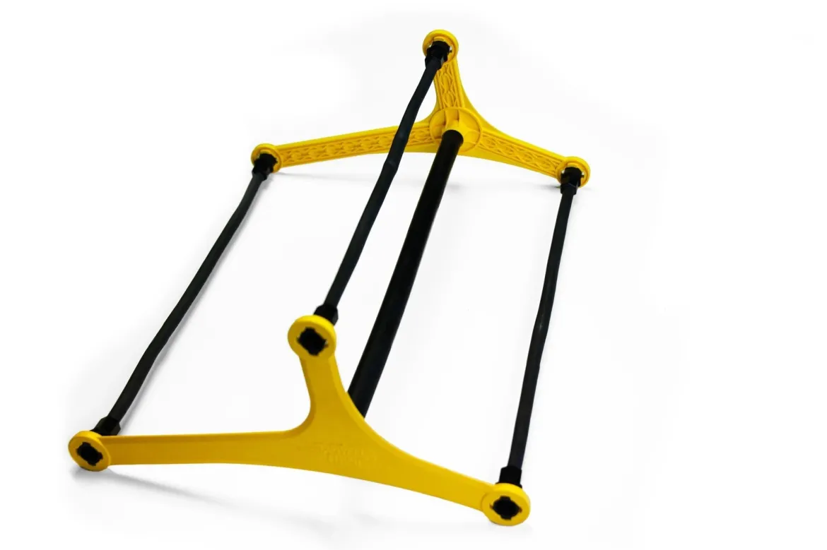 Haie d'agilité multi-hauteur triangulaire