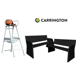 Kit Bancs et Chaise pour court de Tennis - Carrington