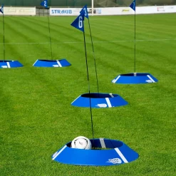 Kit de 6 cibles de FOOT GOLF avec jalon drapeaux et sac de transport
