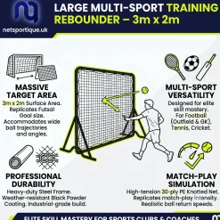 Large Rebounder, 3m x 2m x 1.2m