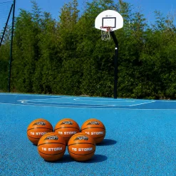 Lot de 5 ballons de basket Storm T6 - Pompe et sac de rangement OFFERTS