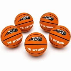 Lot de 5 ballons de basket Storm T6 - Pompe et sac de rangement OFFERTS