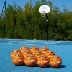 Lot de 10 ballons de basket Storm T7 - Pompe et sac de rangement OFFERTS