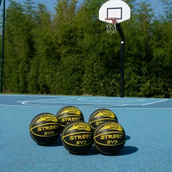 Lot de 5 ballons de basket Street 3v3 - Pompe et sac de rangement OFFERTS