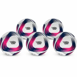 Lot de 5 ballons Powershot Taille 5 - Pompe et sac de rangement OFFERTS