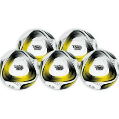 Lot de 5 ballons Powershot Taille 5 - Pompe et sac de rangement OFFERTS