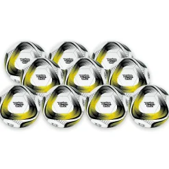 Lot de 10 ballons Powershot Taille 5 - Pompe et sac de rangement OFFERTS