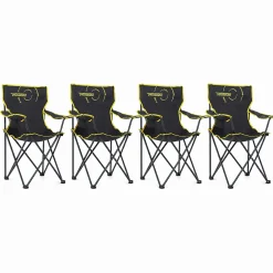 Lot de 4 chaises pliantes multi-usage avec sac de transport