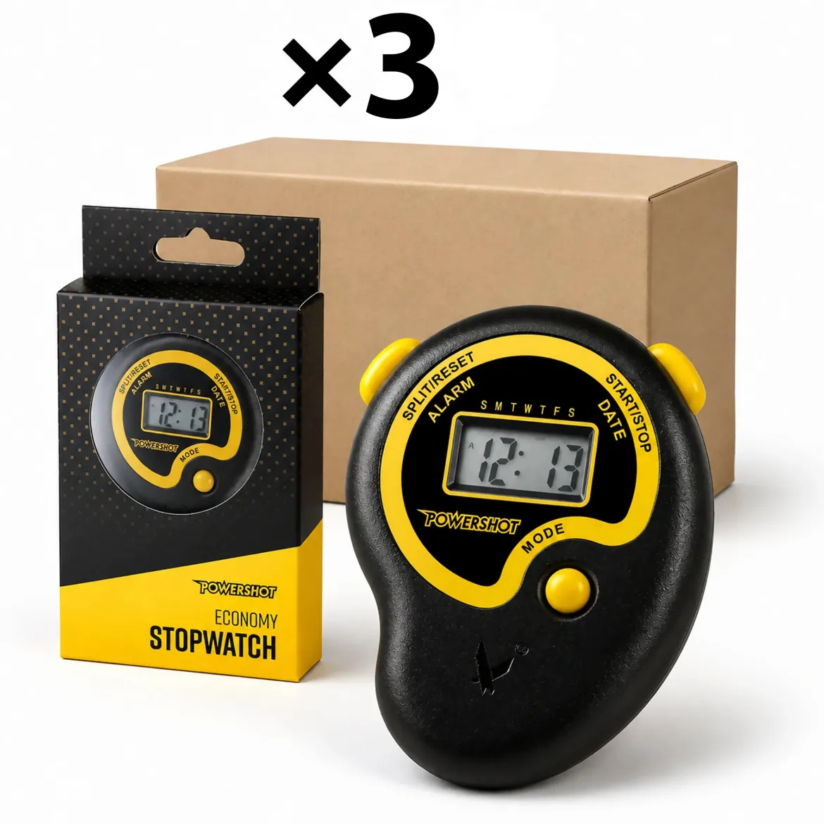 Lot de 3 chronomètres - Utilisable en compétition et à l'entrainement