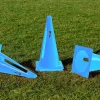 Lot de 4 cônes souples - 38 cm - Bleu