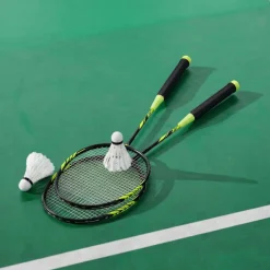 Lot de 4 raquettes de badminton réglables en hauteur