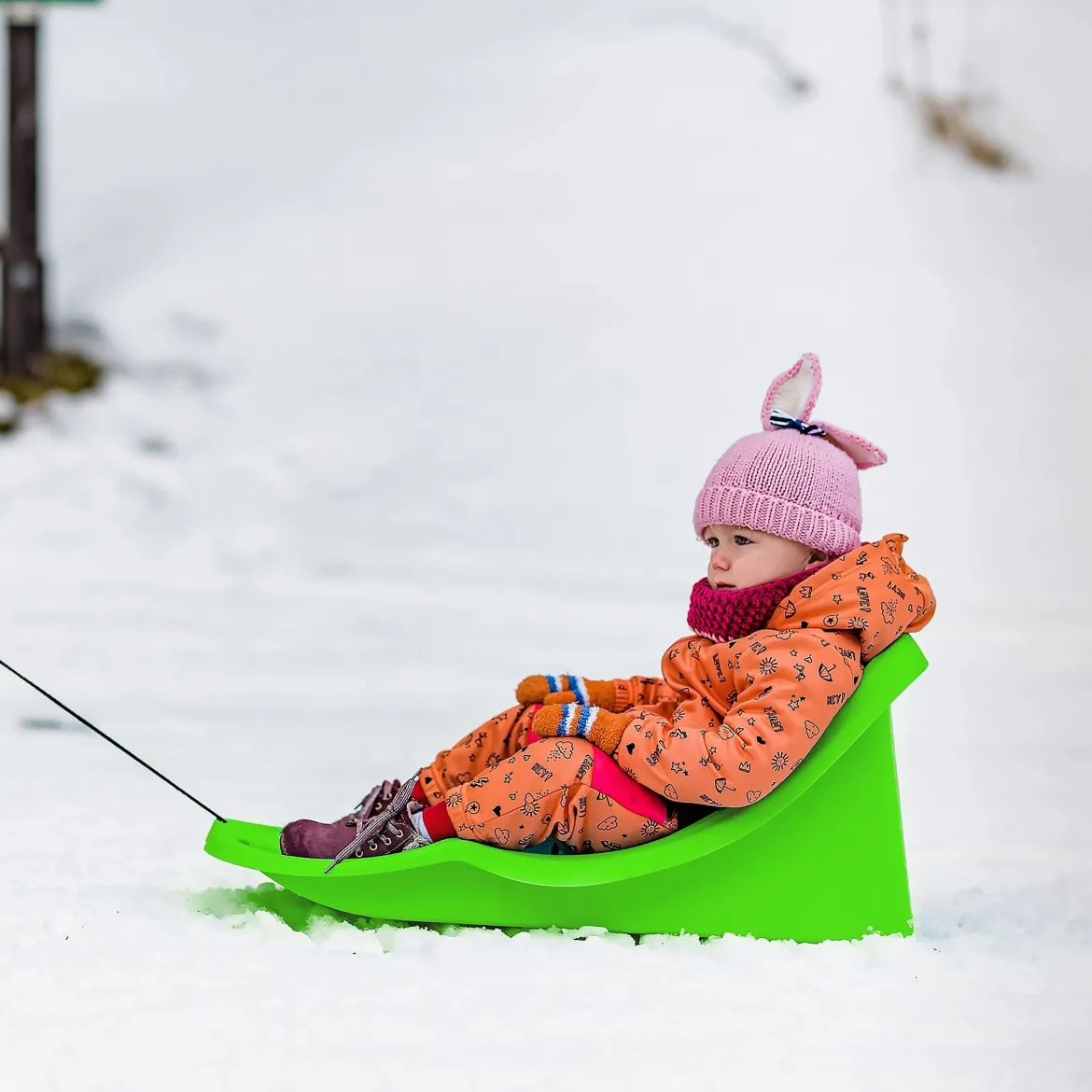 Luge bébé avec ceinture de sécurité - Tempo Snow TGX-250