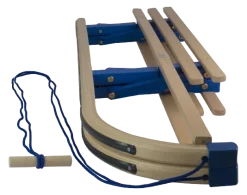 Luge en bois - Folding Davos Blue 100cm - Avec Backseat
