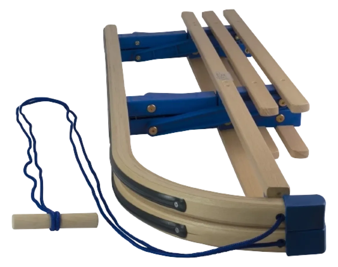 Luge en bois - Folding Davos Blue 100cm - Avec Backseat