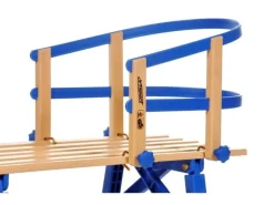 Luge en bois - Folding Davos Blue 100cm - Avec Backseat