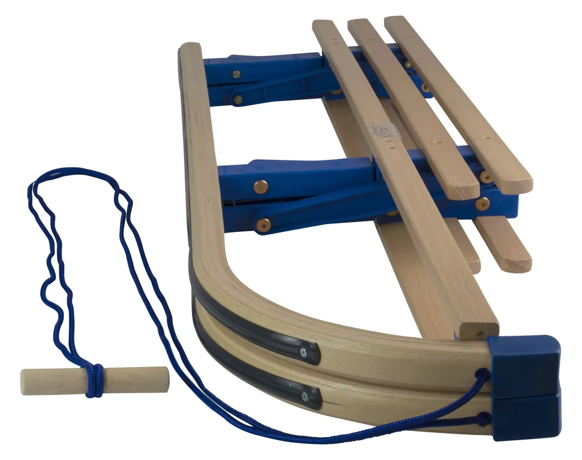 Luge en bois pliable avec dossier