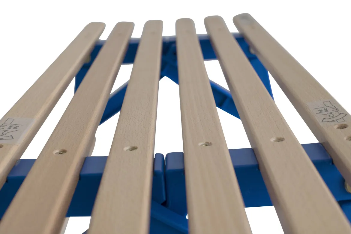 Luge en bois pliable avec dossier