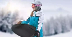 Luge Soucoupe avec poignées intégrées - Noir - 70cm de diamètre