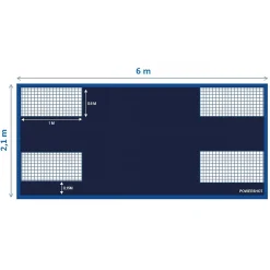 Mur de tir professionnel 6 x 2,1 m
