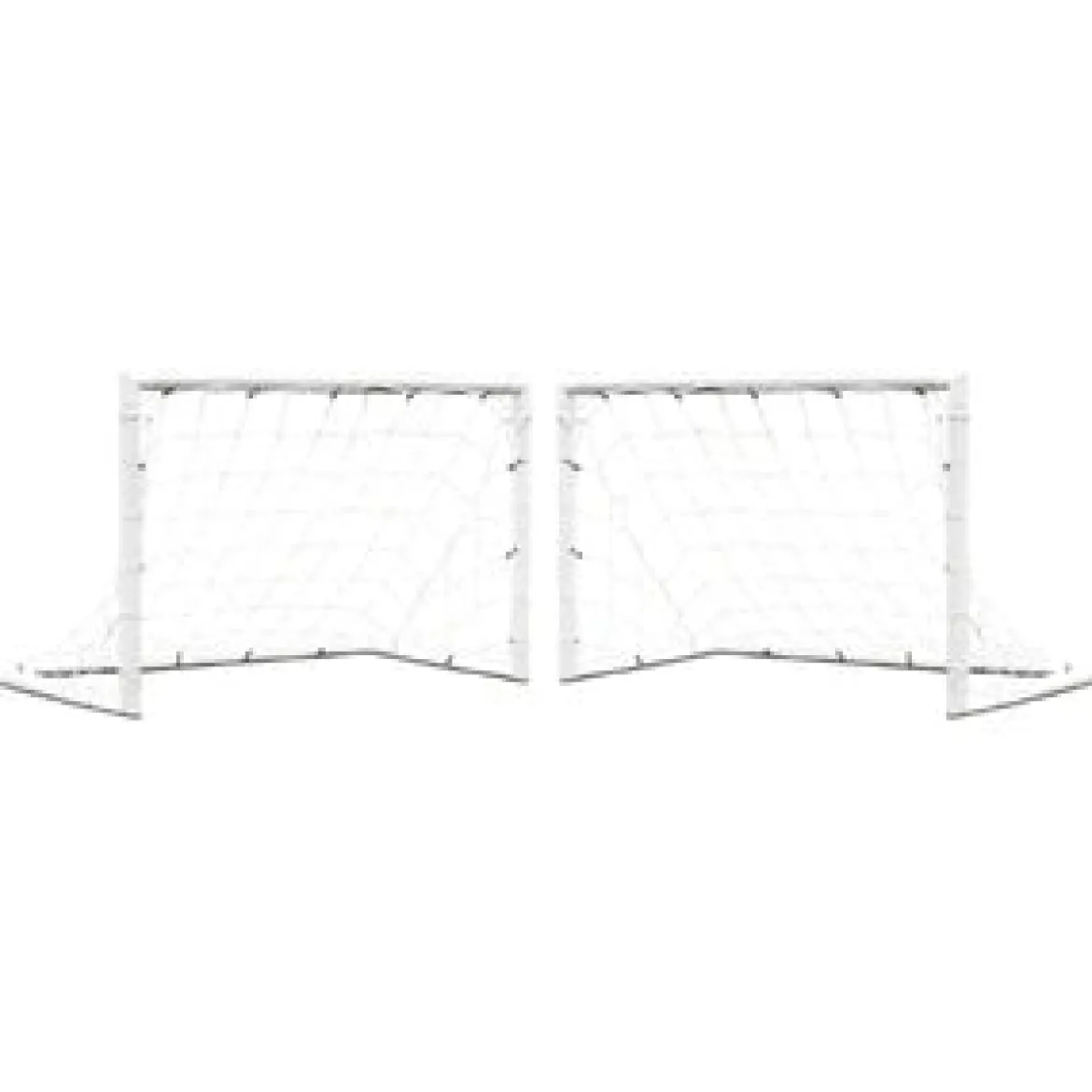 Paire de but de foot - 1,2m x 0,8m - uPVC - Blanc