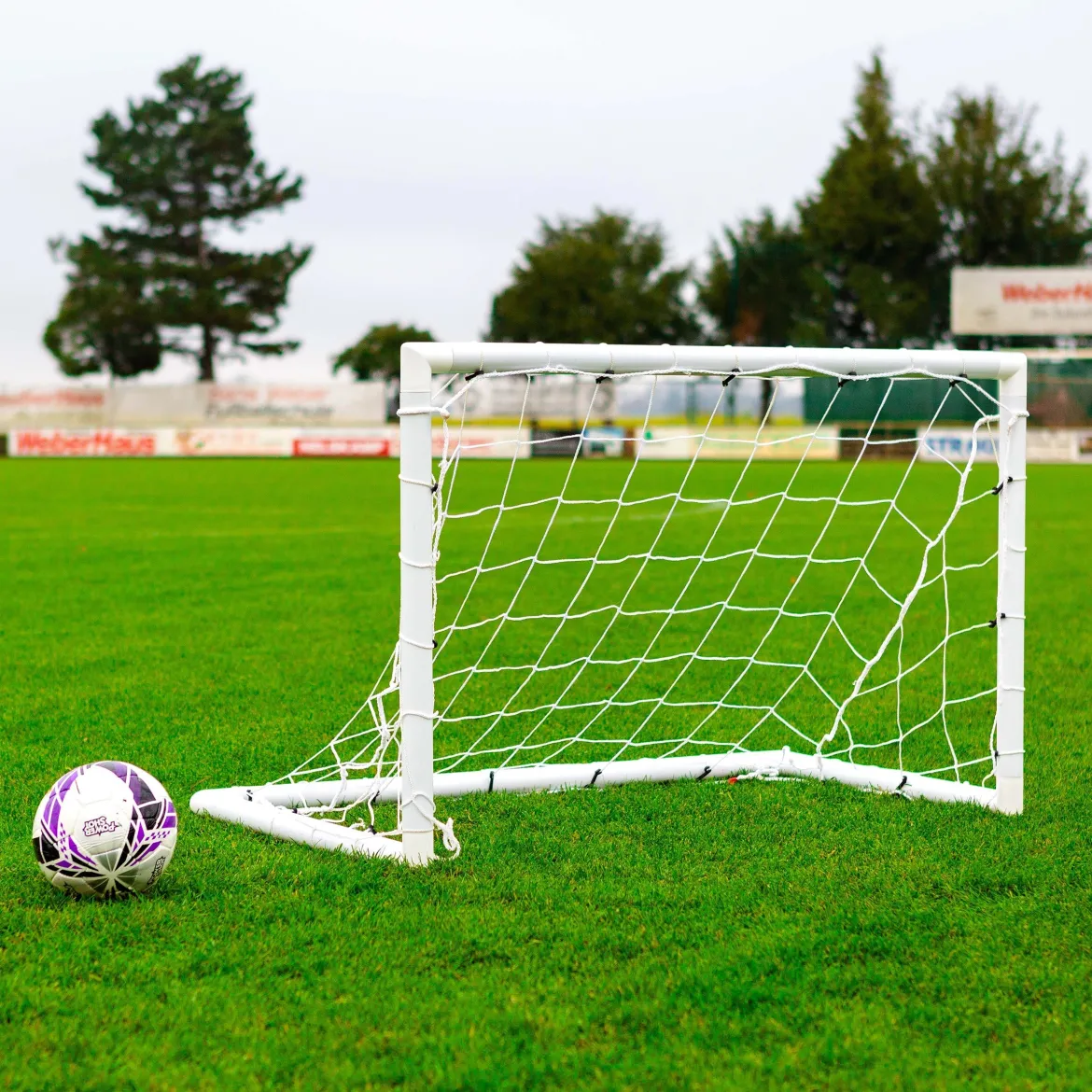 Paire de but de foot - 1,2m x 0,8m - uPVC - Blanc